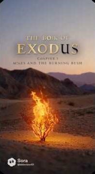 Book of Exodus Chapter 3 part 1 Moses And The Burning Bush #bible #exodus #torah #god