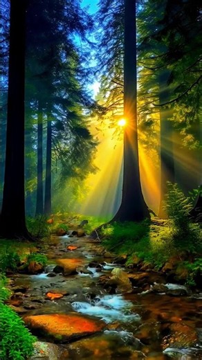 forest A Serene Journey Along Crystal Waters 4K UHD ID7832