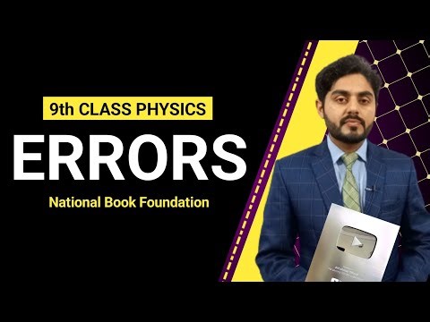 Errors class 9 | Systematic error | Random error | National book foundation | NBF | in urdu