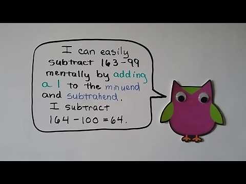 3rd Grade Math 1.9, Mental math strategies for subtraction