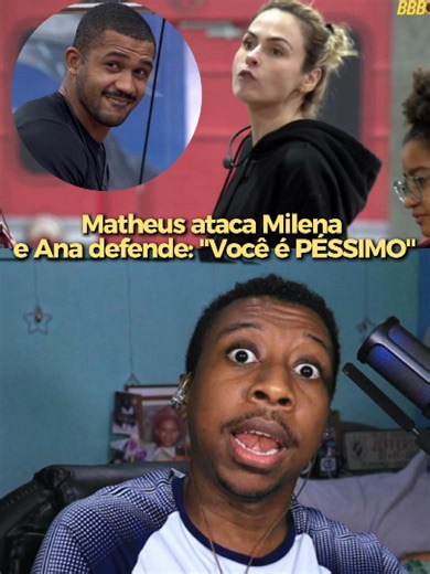 Milena e Matheus discutem na academia, ele cita Ana Paula como patroa e ela entra pra defender. #fyp #BBB #BBB26 #realityshow #fofoca