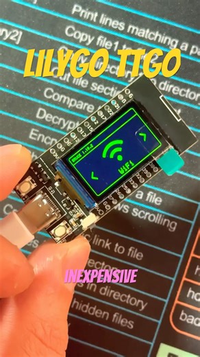 LilyGo TTGo #esp32 #lilygo #microcontroller #micropython