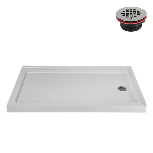 Reviews for Streamline NTM-708-60WH-RH 60 in. x 36 in. Corner Acrylic Shower Pan Base in Matte White with Right Hand Drain, Drain Included | Pg 1 - The Home Depot