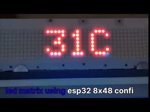 Led matrix using ws2812b led panels