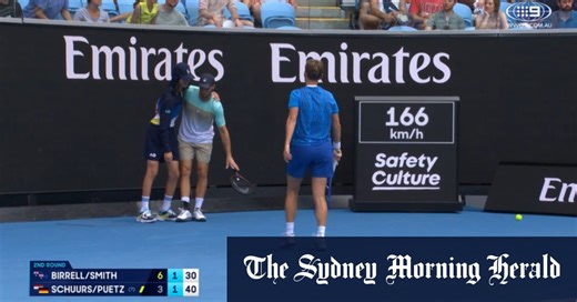 Scary scenes as Pütz rushes to help ball kid