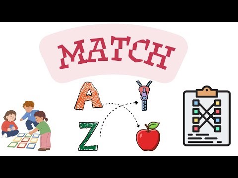 Match The Letters With Object | A to Z Alphabet Matching Game for Kids 🔤 | Learn Letters & Objects