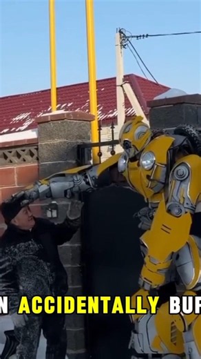 Son's Epic Bumblebee Robot Prank Backfires on Dad! 😂🤖
