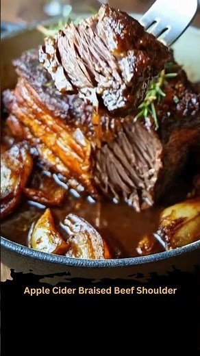 Apple Cider Braised Beef Shoulder