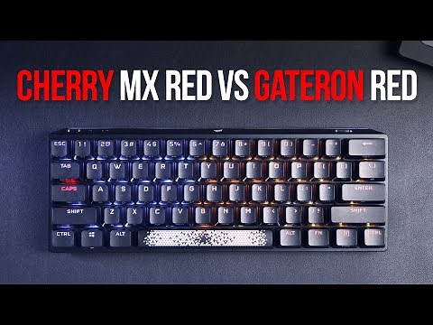 Cherry MX Red vs. Gateron Red | Sound Test Comparison (Different Keyboards)