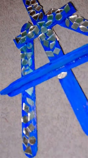 Mini canveas painting stan from sticks #crafty saba #🎀🌷✨