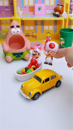 Mario's M&M Candy Bath Party! But Wait for Yoshi... 😱