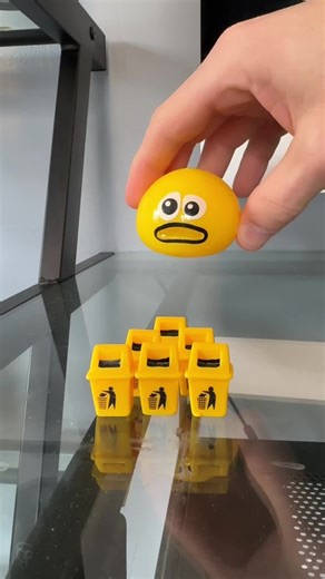 Mini Yellow Garbage Bins: A Satisfying Experience
