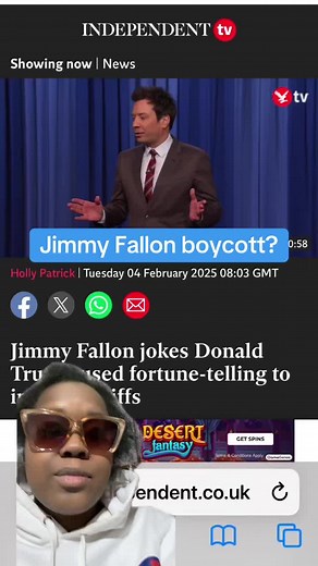 So we’re boycotting people like Jimmy Fallon that think it’s funny that trump is threatening to take over Canada 🇨🇦 right? #eh #boycott #fallon #canada #news