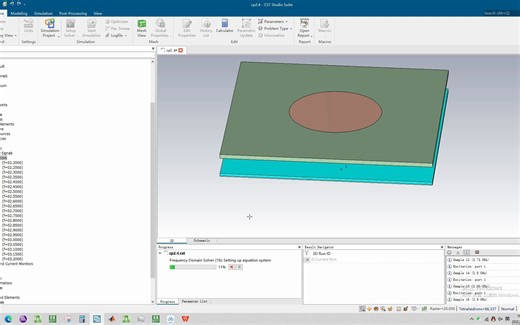 cst中圆极化天线轴比计算方法