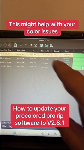 How to update your procolored pro rip software #procoloreddtf #dtfprinting #l1800dtfprinter