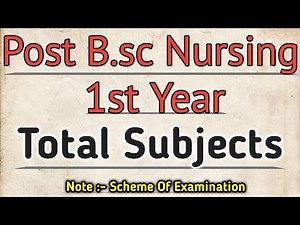 Post Basic B.sc Nursing Syllabus || Post Basic Nursing Online Classes