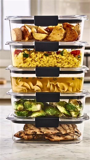 What Makes Rubbermaid Brilliance Food Storage Containers PERFECT for Meal Prep? #shortsfeed