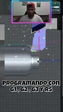 como programando con G1 , G2 , G3 y R5 En el Simulador CNC LATHER #tornocnc #cncsoftware #cnc