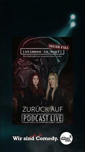 Stimmen im Kopf - "Die Abgründe der menschlichen Psyche" | Teaser #stimmenimkopf #podcast #d2mberlin