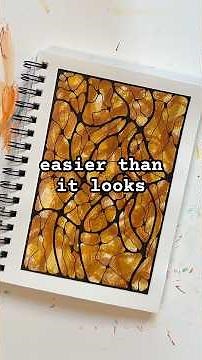 Surprisingly Easy Fall Art Journaling | Fall Art Journaling Challenge Day 11 #dailyart #easyart