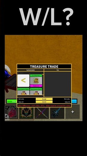 Big W trade in public server | #roblox#bloxfruits