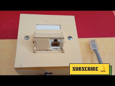 Cat6 Data outlet socket connection easy way