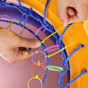 137K views · 300 reactions | Transform and reuse this old tire to a beautiful swing  | 5-Minute Crafts Play | Facebook