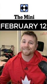Solved in under a minute!? Let's see! - February 12 NYT Mini Crossword