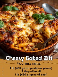 8.3K views · 19 reactions | 燎 Cheesy Baked Ziti Servings: 6–8 Prep...