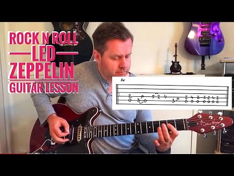 Led Zeppelin - Rock And Roll - Guitar Lesson (Guitar Tab)