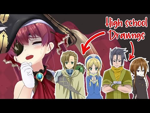 Marine Dies of Cringe by the RPG she made in High School (Full Reaction) [HOLOLIVE / ENG SUB]