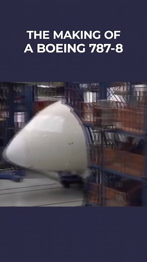 Here's a start to finish summary of how a Boeing 787 is assembled! Do you like the 787? #foryou #foryoupage #travel #Boeing #science #timelapse #787