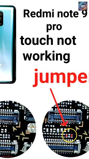 Redmi Note 9 Pro Touch Not Working Problem Jumper Ways #gsmsanjoy