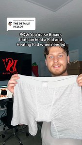 Wait until the end: The New hidden pocket can hold a mini heating pad, packer or accessories when needed… My girlfriend inspired me to make them after not being able to wear my boxers comfortably on her period… She loved stealing/wearing mine but when it came to that time of the month, the pad would shift- and it wasn’t comfortable or secure. So I designed these boxers that can accomodate even the largest pads since the flap is made out of 100% cotton- so they can still be worn when you’re not u