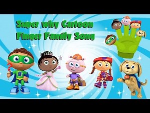 Super why Cartoon Finger Family Nursery Rhymes for Children's | Nursery Rhymes for Kids