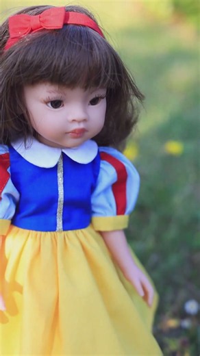 Snow White Doll Dress for Paola Reina 32 cm | Handmade Princess Doll Clothes