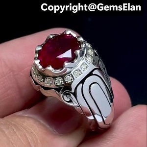 Natural African Mens Red Ruby Ring 925 Sterling Silver - Natural Ruby Yaqoot Gift - Genuine Ruby Jewelry Christmas Sale New Year Gift - Etsy