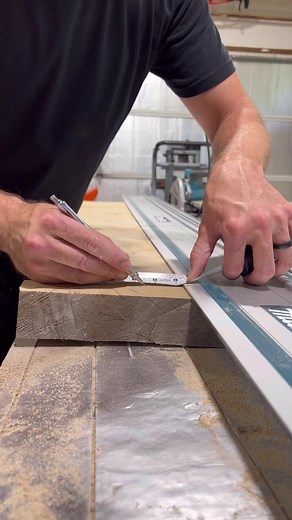 Breaking down this large maple slab is a breeze with a track saw. See why it’s my one of my favorite tools. #tracksaw #woodworking #woodworker #customcabinetry #everydaybuilds | Everyday Builds