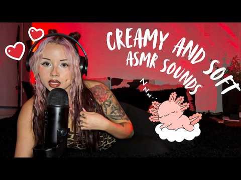 EXTREMELY soft & creamy ASMR💓 (Lotion, Shaving cream, Mouth sounds, Creamy triggers)