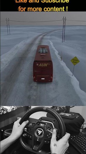 POV: Driving to Alaska on an Icy Highway ❄️🚌 | ATS Mods #ats #ets2 #americantrucksimulator