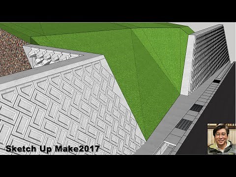 Sketch Up Make2017建物の構造（間知ブロック）