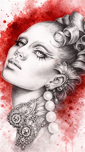 Step-by-step creation of a realistic A3 graphite artwork