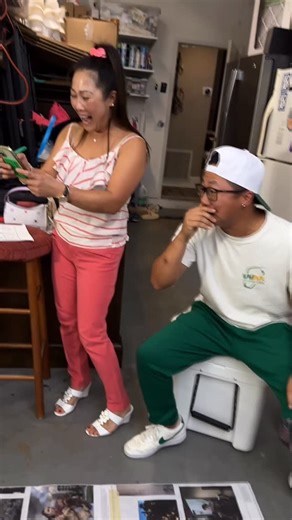 Khoa on Instagram: "First to kick all the newspaper past the red line wins! Such a fun time with family last night 🎄"