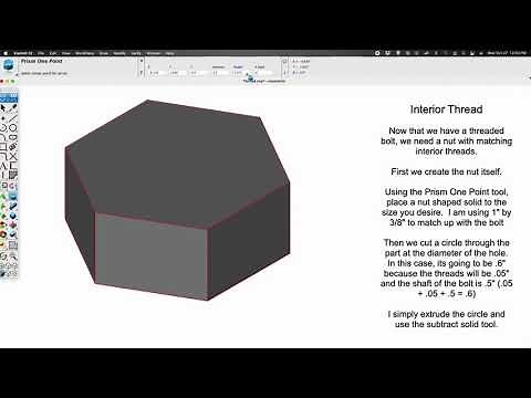 Creating Interior and Exterior threads with ViaCAD
