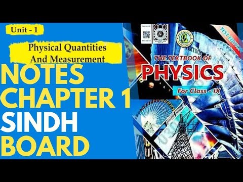 Class 9 Physics Chapter 1 Full Notes | Sindh Board Complete Solutions & Work