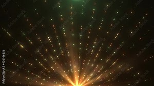 Radiating Particle Light Ray Background Loop
