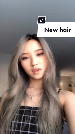 Asian Girl Silver Hair Transformation