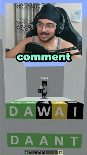 Minecraft Wordle 🤔 #minecraft