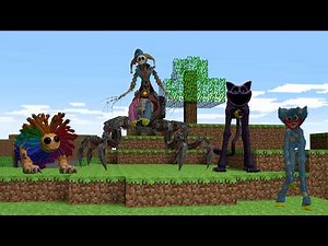 Surviving Poppy Playtime Monsters in a Minecraft Map | Garry's Mod