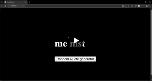Random Quote Generator in using JavaScript - short project 1 | Gagan Kashyap